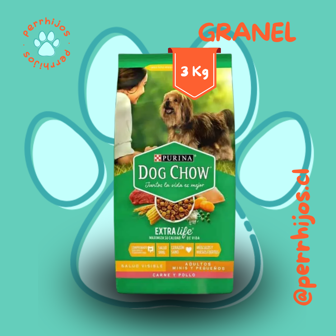 Perrhijos® Dog Chow Adulto Mini Razas Pequeñas Granel
