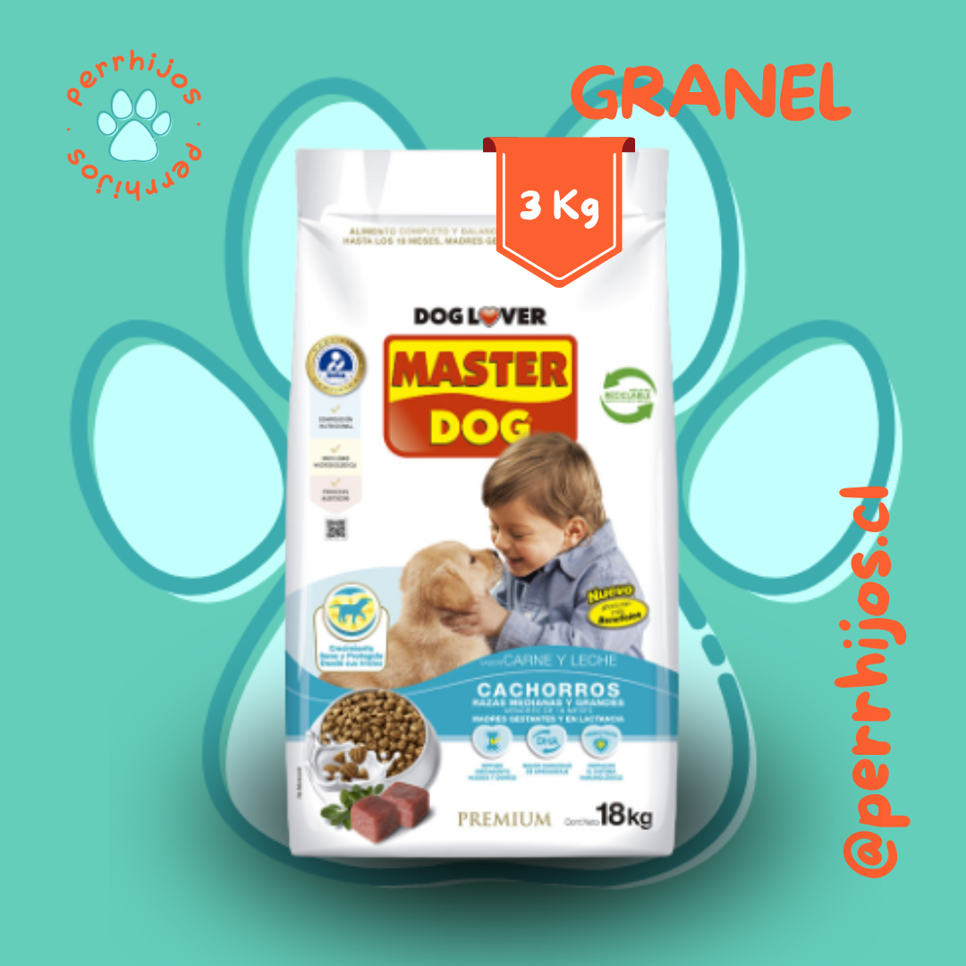 Perrhijos® Master Dog Cachorros – 28% Proteína | 11% Grasa