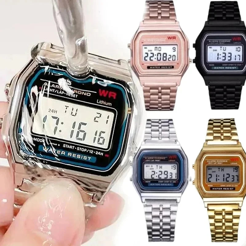 Pinchaqui.cl® Reloj de Pulsera Hombre de Acero Inoxidable