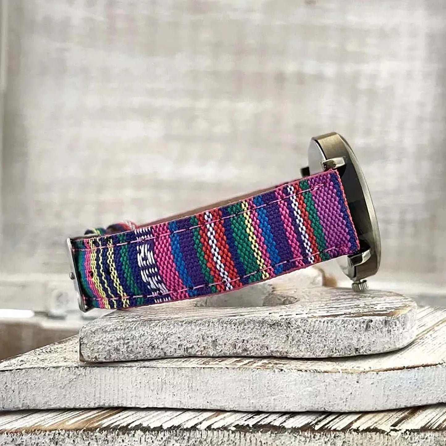 Pinchaqui.cl® Relojes con Patrón de Arcoíris Multicolor para Mujer