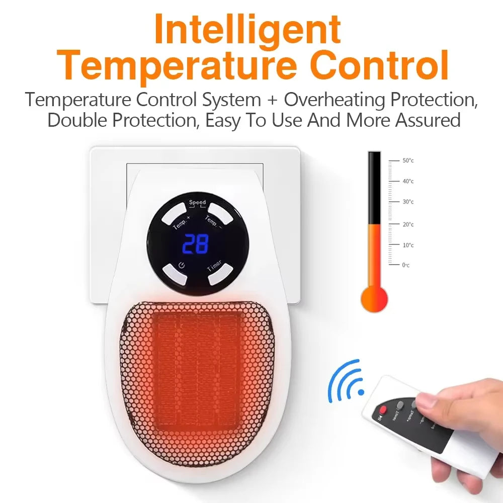 Pinchaqui.cl® Mini Calefactor Eléctrico Portátil 500W
