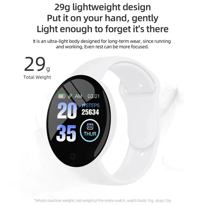 Pinchaqui.cl® Reloj Inteligente Multifuncional D18 - Ideal para Hombres y Mujeres