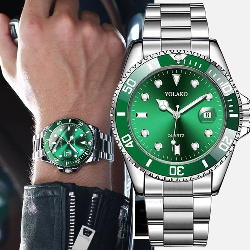 Pinchaqui.cl® Reloj de Pulsera de Acero Inoxidable para Hombre