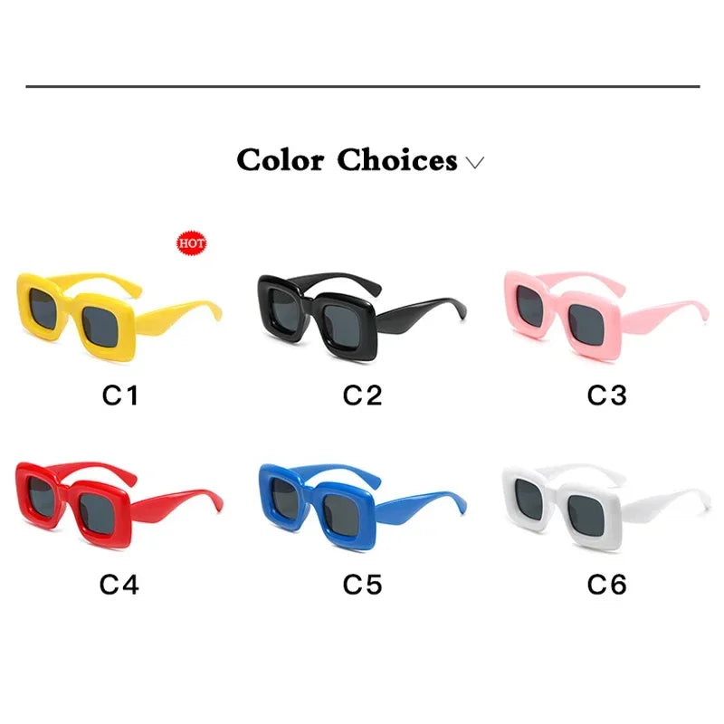 Pinchaqui.cl® Lentes de Sol Cuadradas de Gran Tamaño para Mujeres