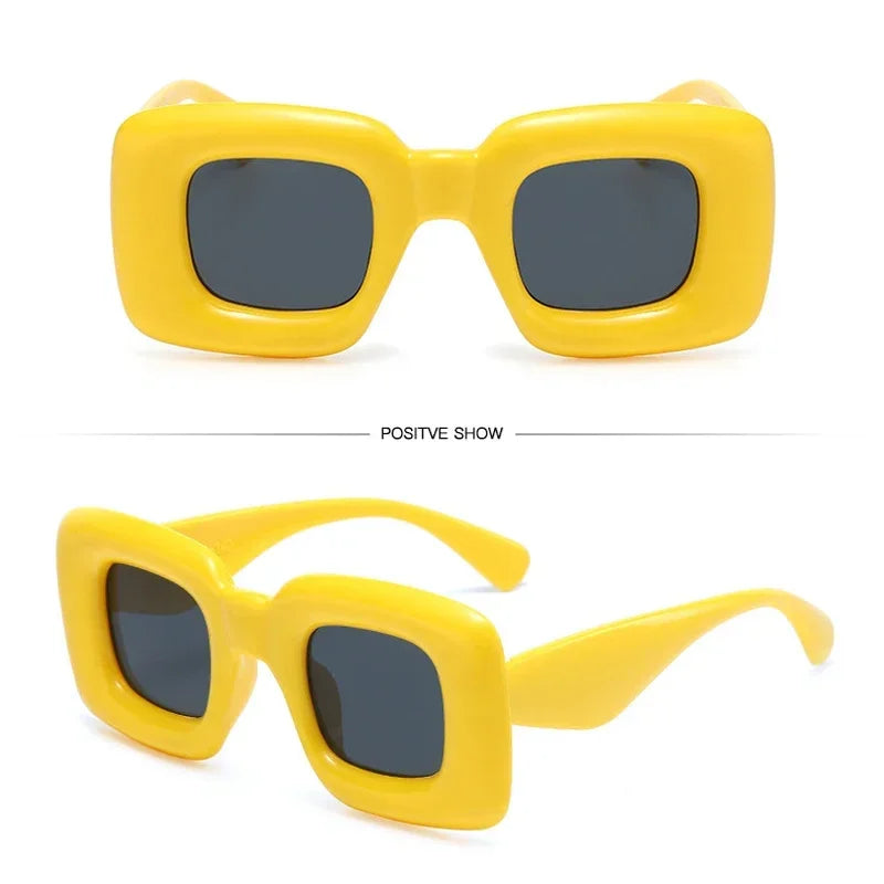 Pinchaqui.cl® Lentes de Sol Cuadradas de Gran Tamaño para Mujeres