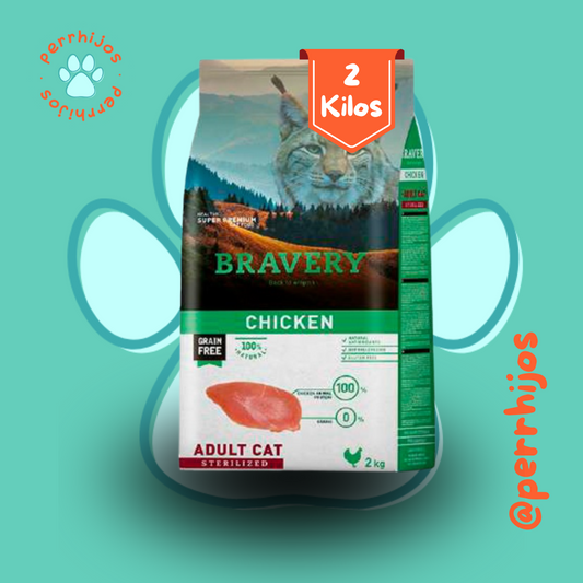 Perrhijos® Bravery Gato Adulto Esterilizado Tilapia 2 kg