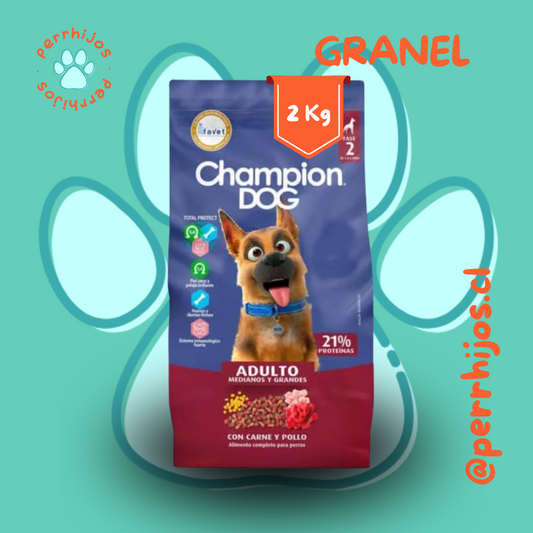 Perrhijos® Champion Dog Adulto Carne y Pollo Granel