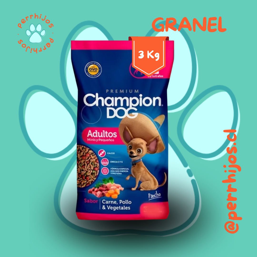 Perrhijos® Champion Dog Adulto Razas Pequeñas Granel