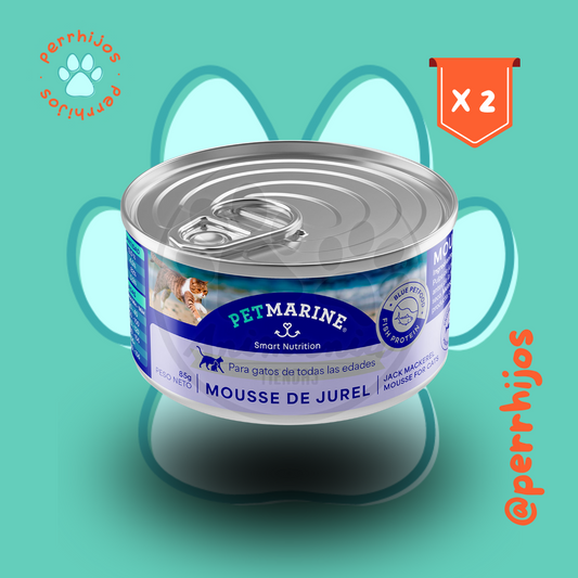Perrhijos.cl® Lata Pet Marine Gato Jurel del Pacífico 85g