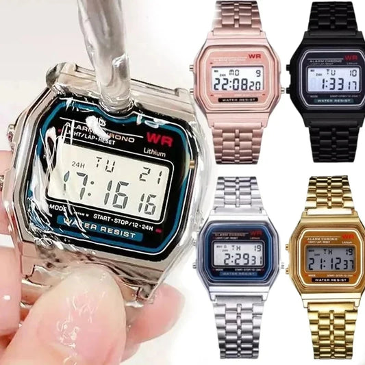 Pinchaqui.cl® Reloj de Pulsera Hombre de Acero Inoxidable
