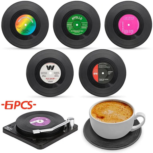 Pinchaqui.cl® Posavasos de Disco Vinilo Retro Vintage