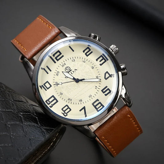 Pinchaqui.cl® Relojes de Cuero Vintage para Hombre
