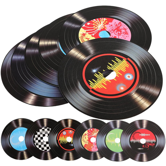 ® Pinchaqui.cl 12 Piezas Decoraciones Papel Disco Vintage