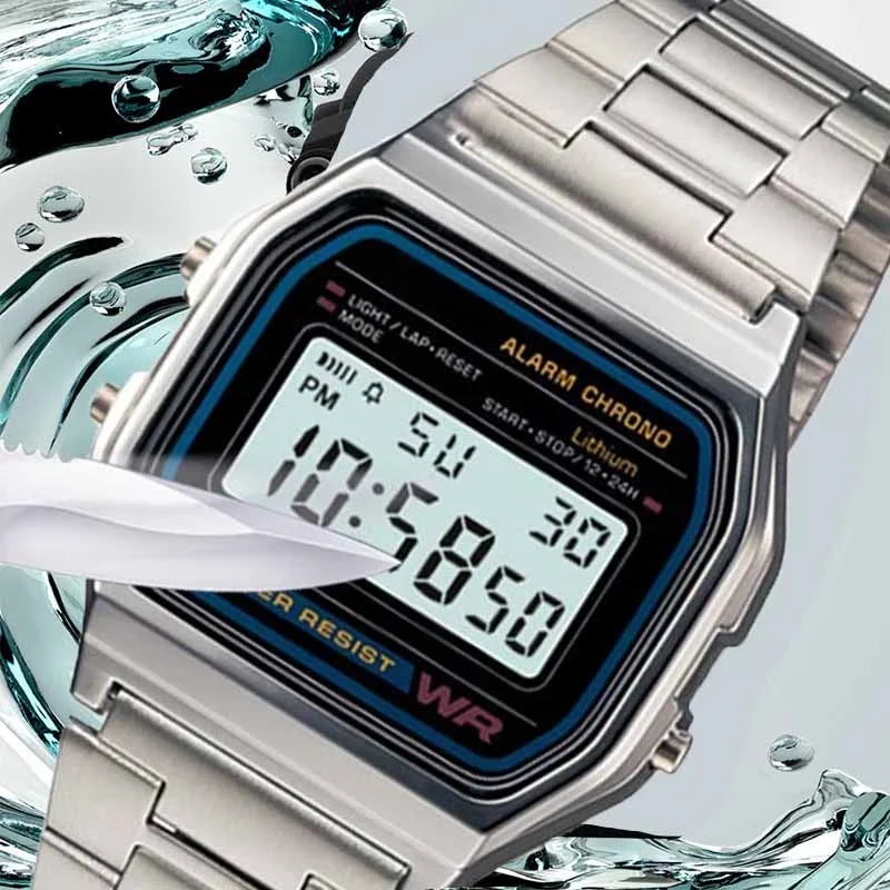 Pinchaqui.cl® Reloj de Pulsera Hombre de Acero Inoxidable