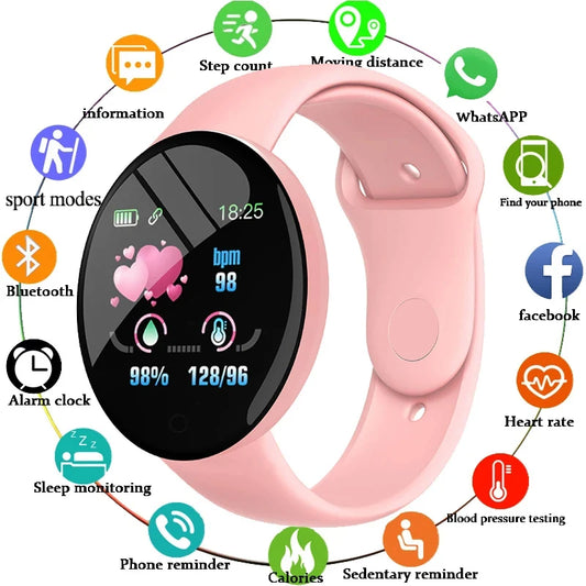 Pinchaqui.cl® Reloj Inteligente Multifuncional D18 - Ideal para Hombres y Mujeres